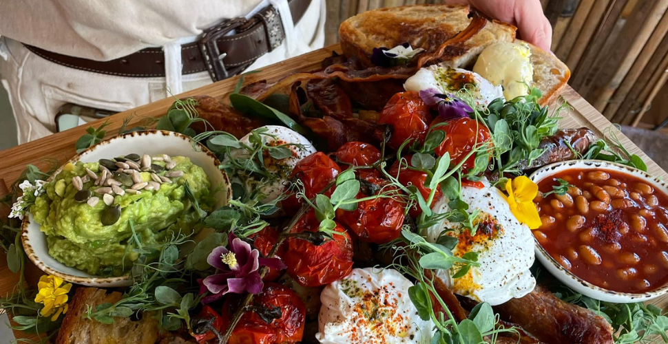 A breakfast platter at the Fig and Thyme 